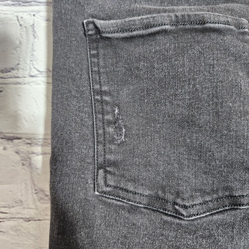 Spanx Jeans Womens Large L Black Ankle Skinny Stretch Distressed 20213R - Picture 6 of 16